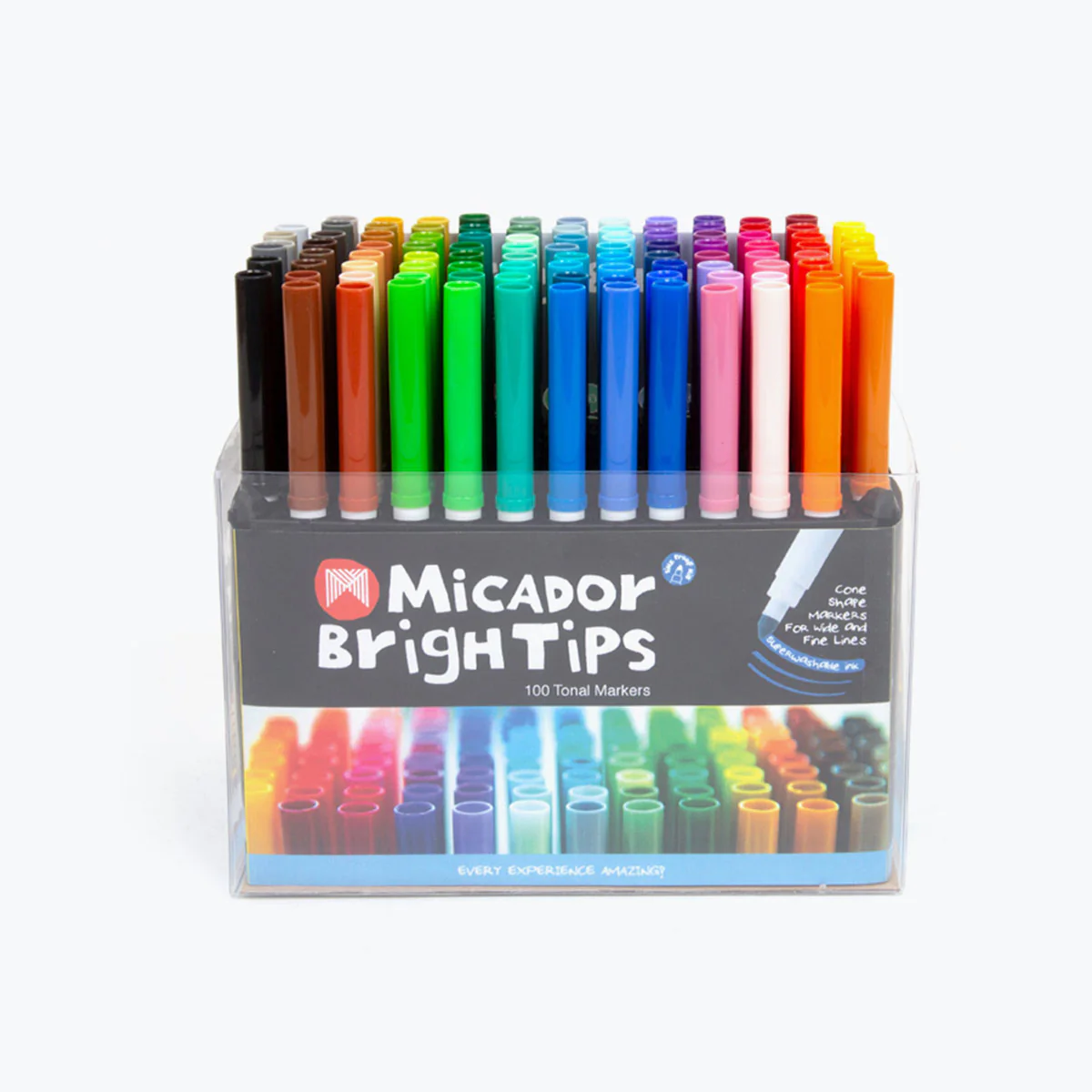 100 Different Colours Markers Pack 100 - Micador