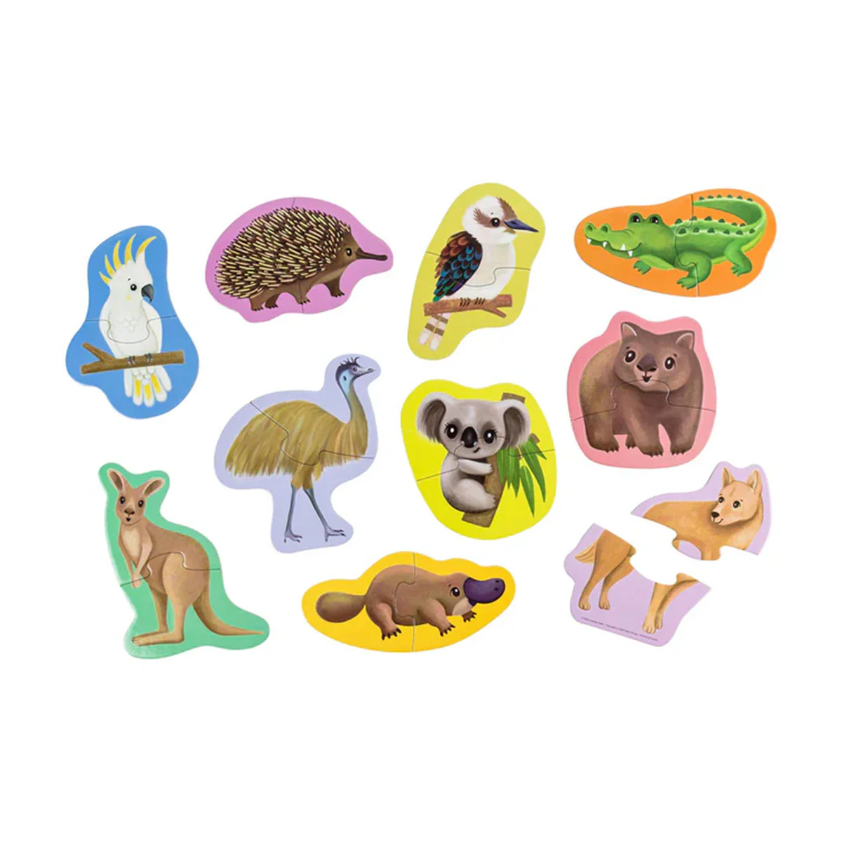 2 Piece Puzzles Aussie Animals Let's Begin - Tiger Tribe - Image 2