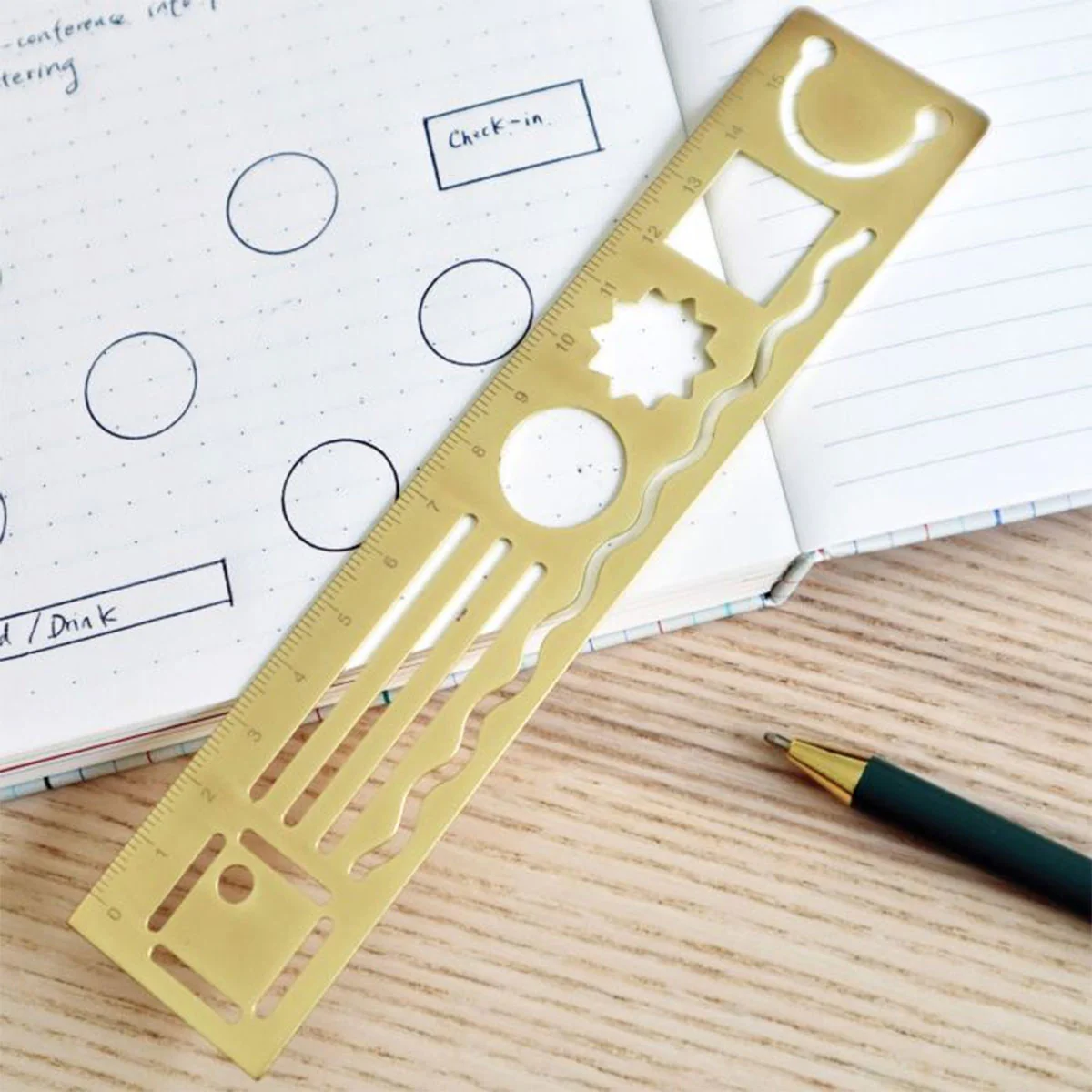 3 in 1 Metal Ruler Inkerie - Isalbi - Image 2
