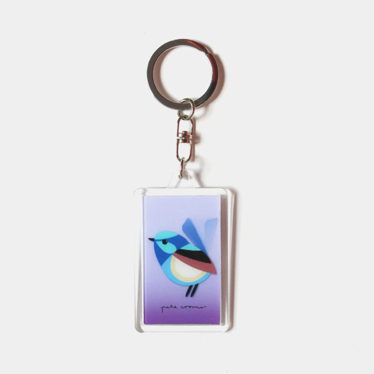 3D Key Ring Fairy Wren Pete Cromer - Wilmot Harvey