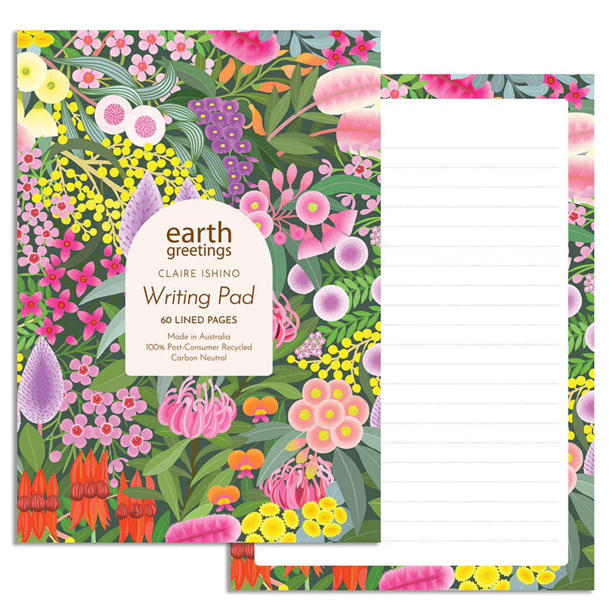 A5 Writing Pad Native Gems - Earth Greetings