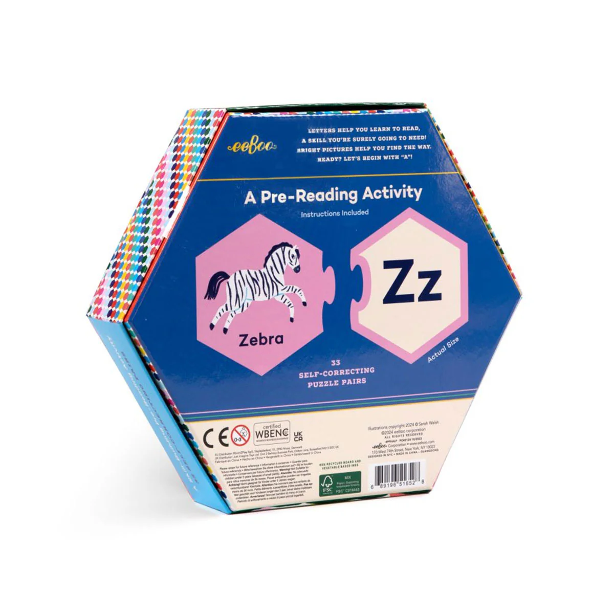 Alphabet Hexagon Puzzle Pairs - Bobangles - Image 2