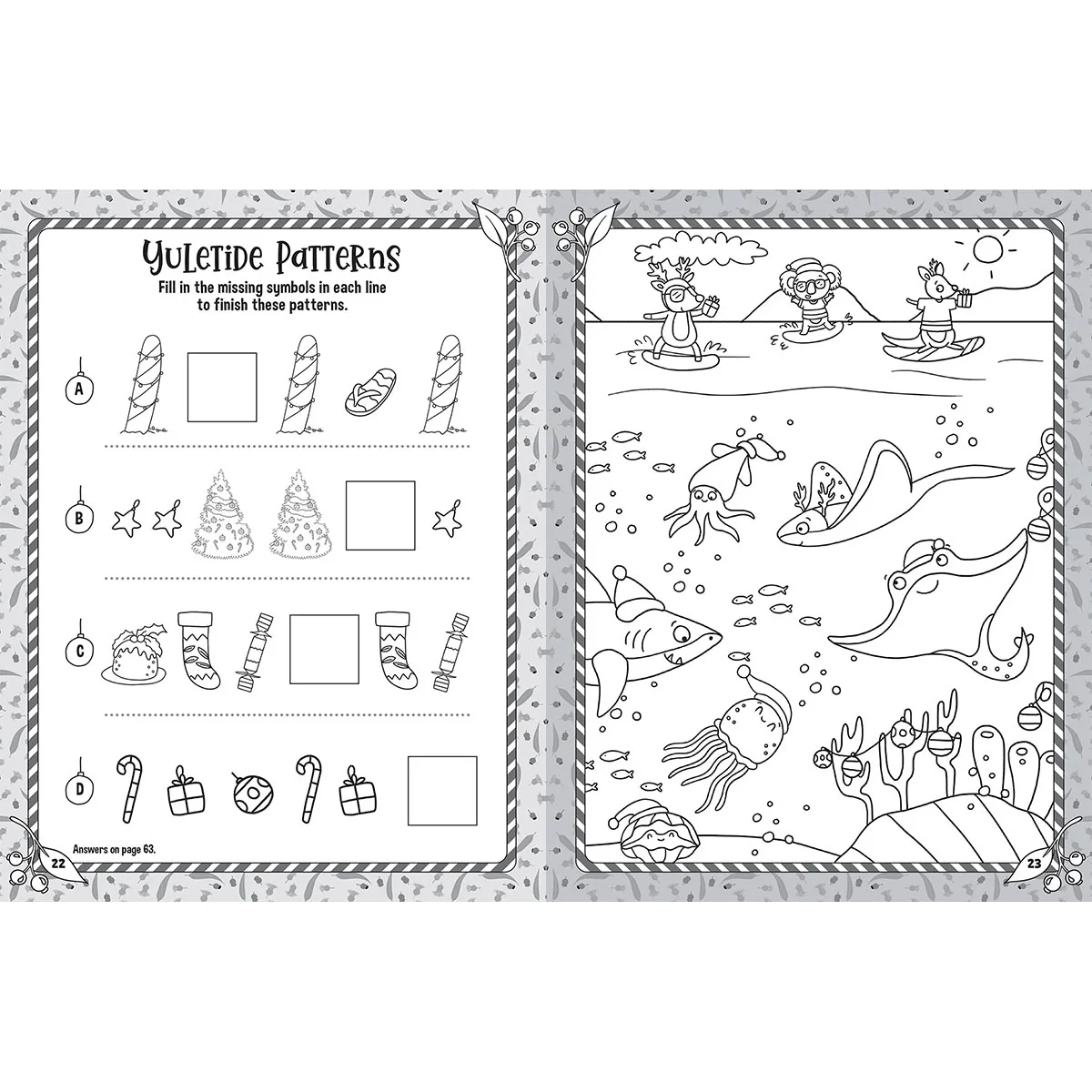 Aussie Christmas Mega Colouring Book - Image 2