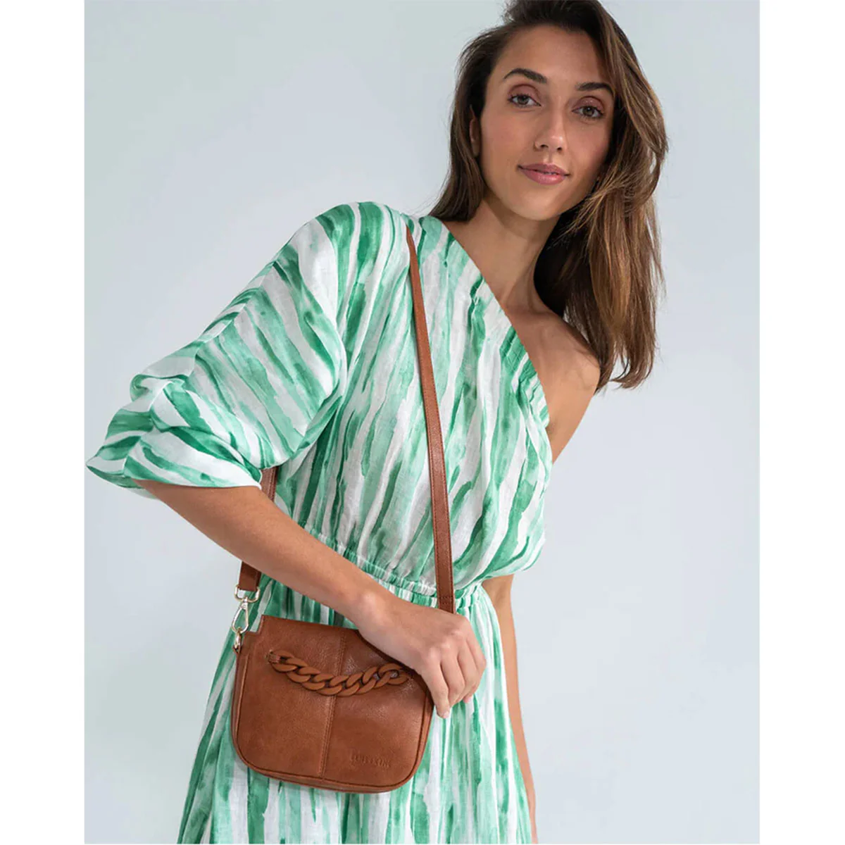 Bag Mini Astor Tan Pebble - Arlington Milne - Image 3