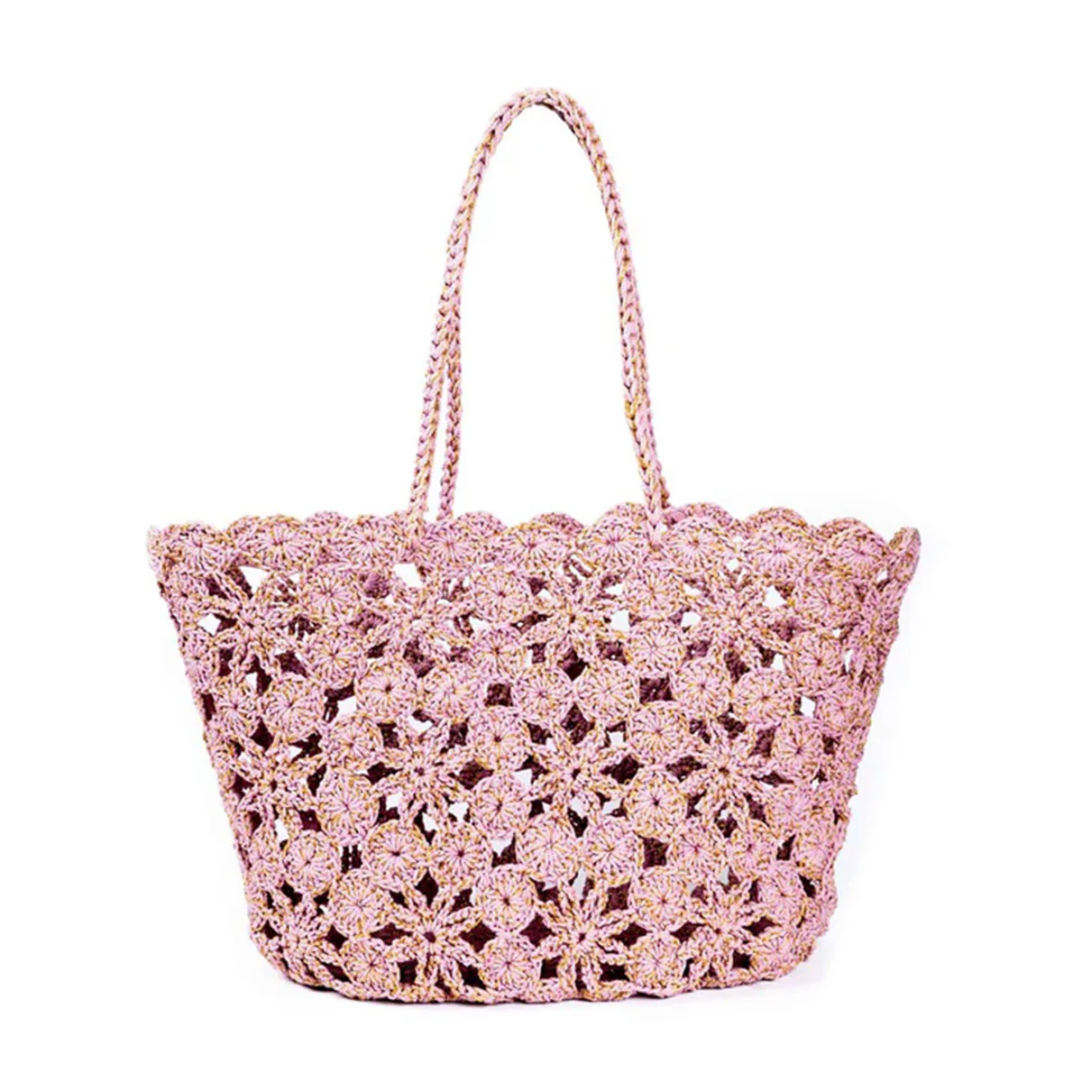 Basket Crochet Jane Tea Rose Gold - French Bazaar