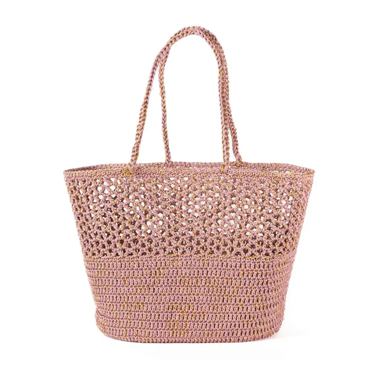 Basket Crochet Romy Tea Rose Gold - French Bazaar