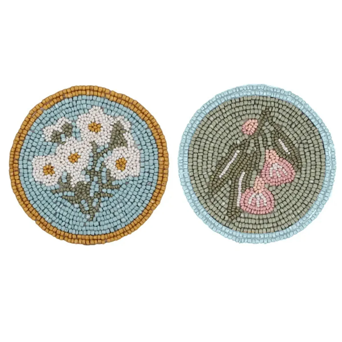Beaded Coasters Madge 2 Set Multi - Coast to Coast