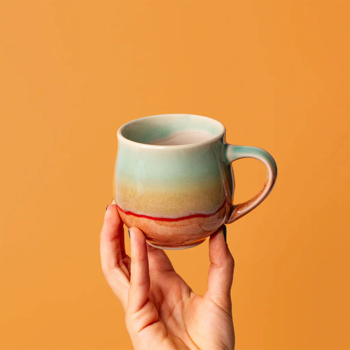 Belly Mug Coral Dreaming Small 240ml - Pottery for the Planet