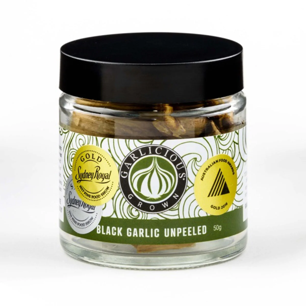 Black Garlic Unpeeled 50g - Garlicious Grown