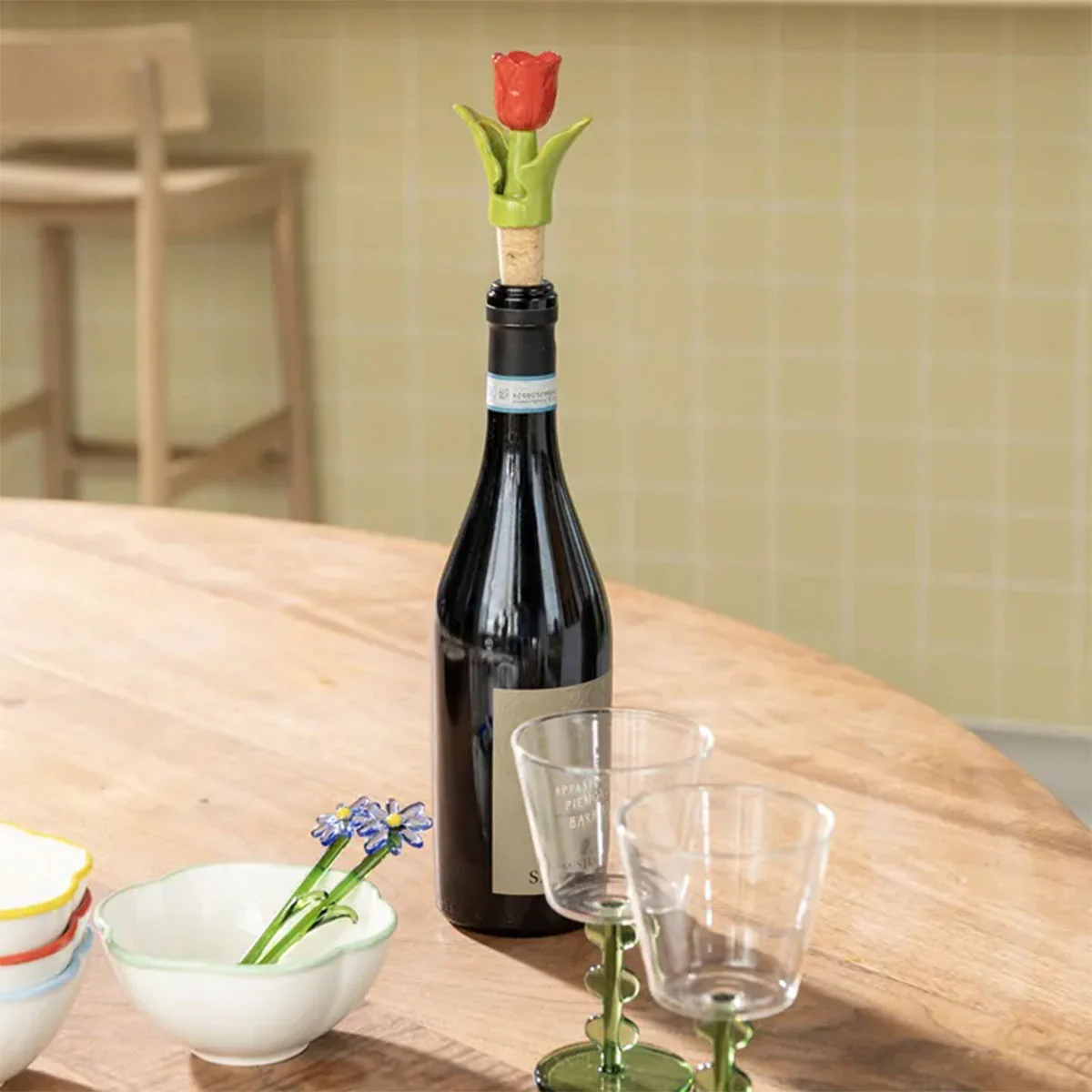 Bottle Stopper Tulip Blue - Klevering - Image 2