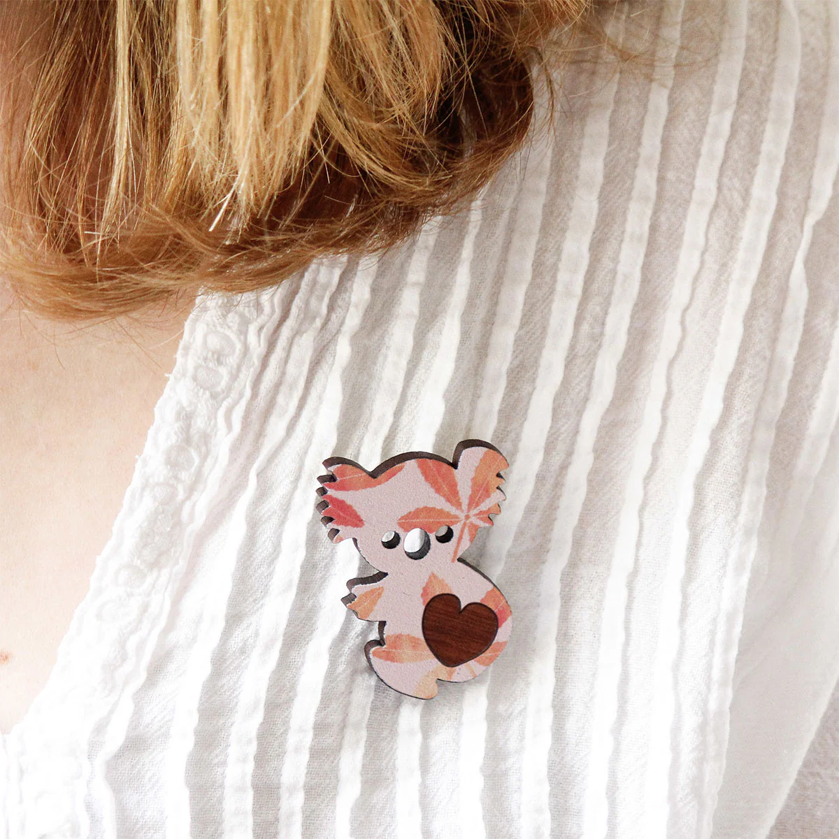 Brooch Koala Heart - Buttonworks - Image 2