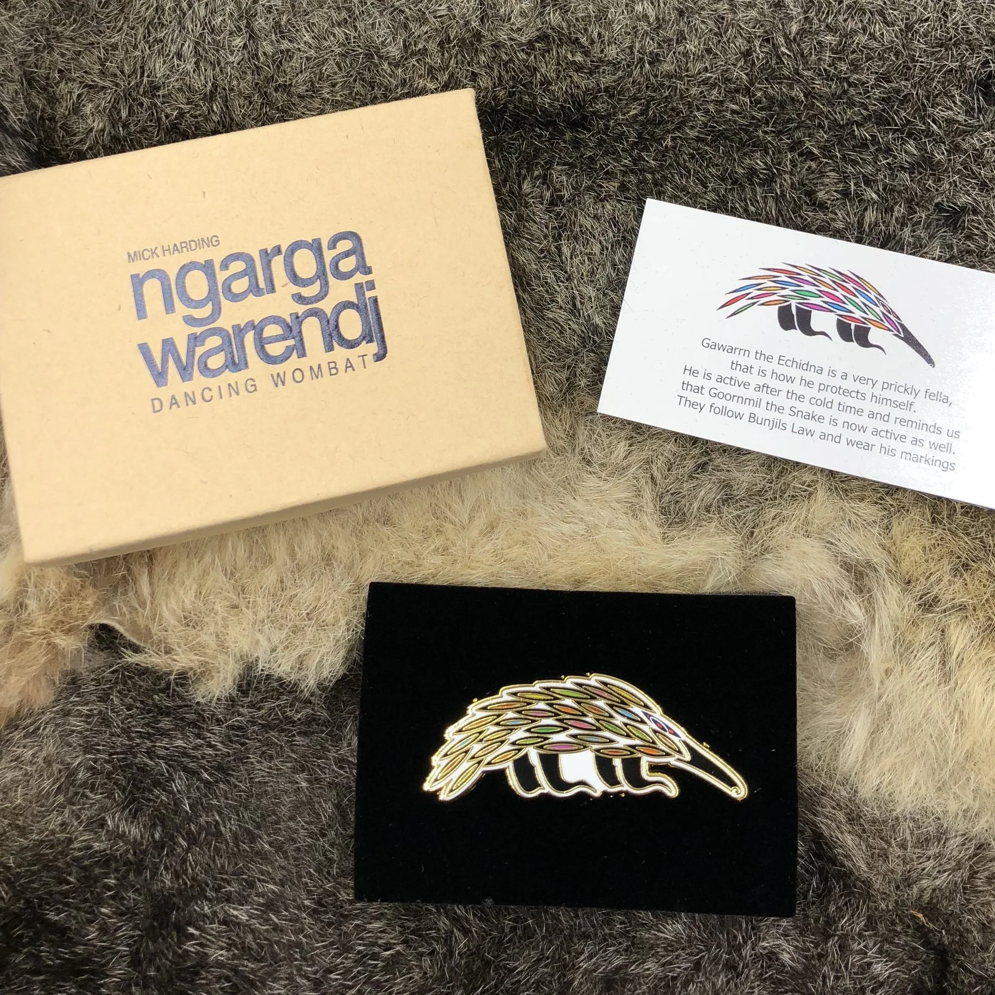 Brooch / Pin Echidna - Ngarga Warendj - Image 2