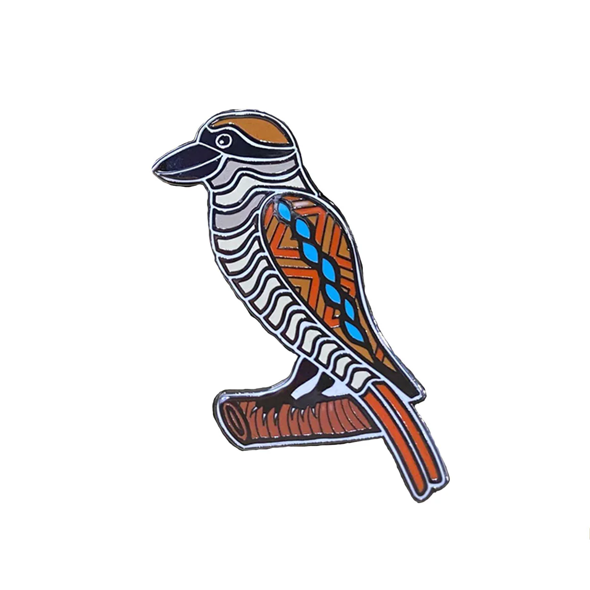 Brooch / Pin Kookaburra - Ngarga Warendj