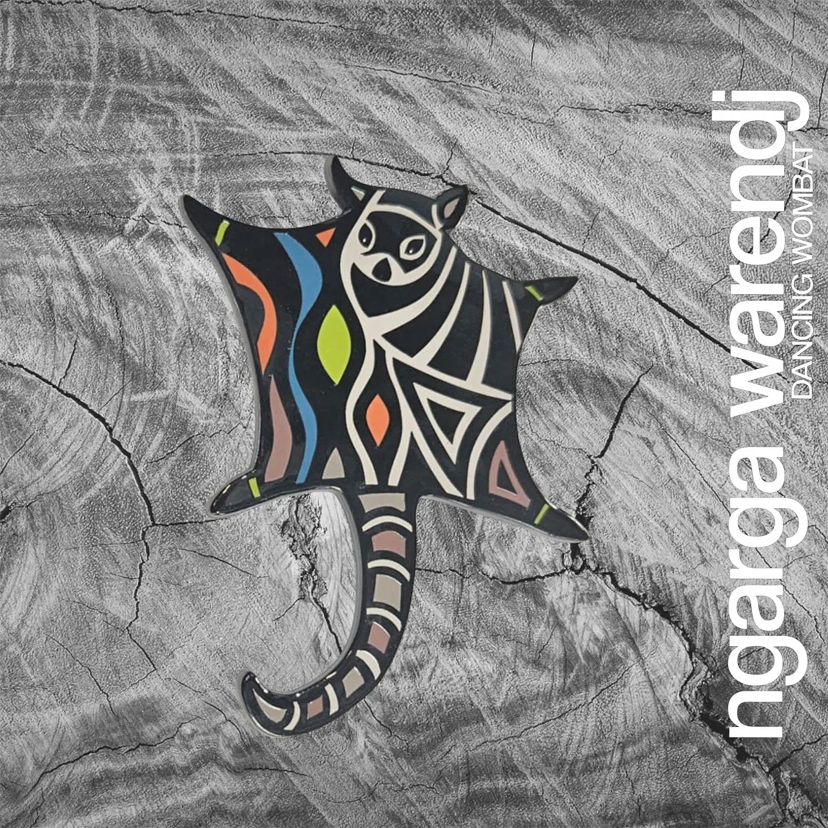 Brooch / Pin Possum Glider - Ngarga Warendj
