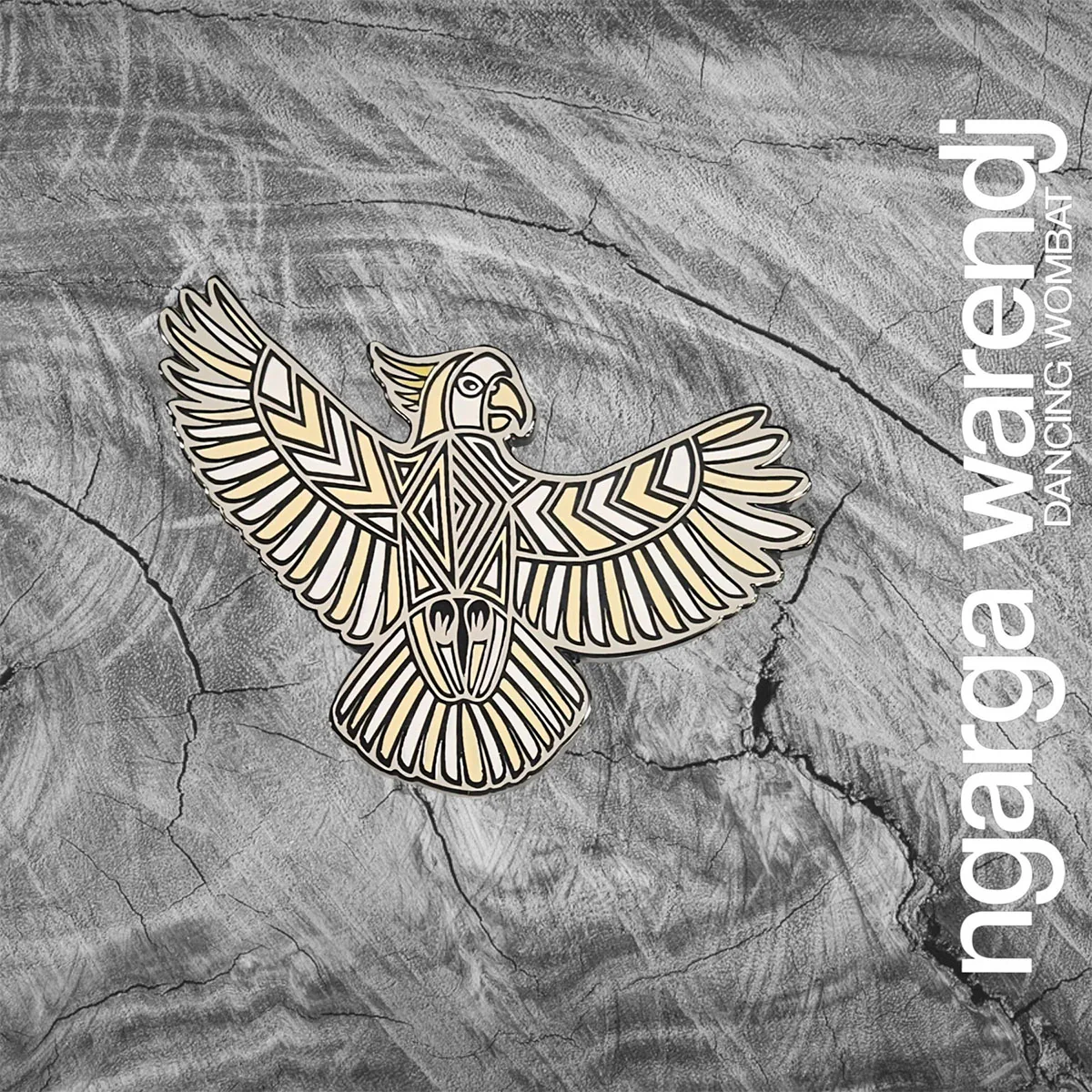 Brooch / Pin White Cockatoo - Ngarga Warendj