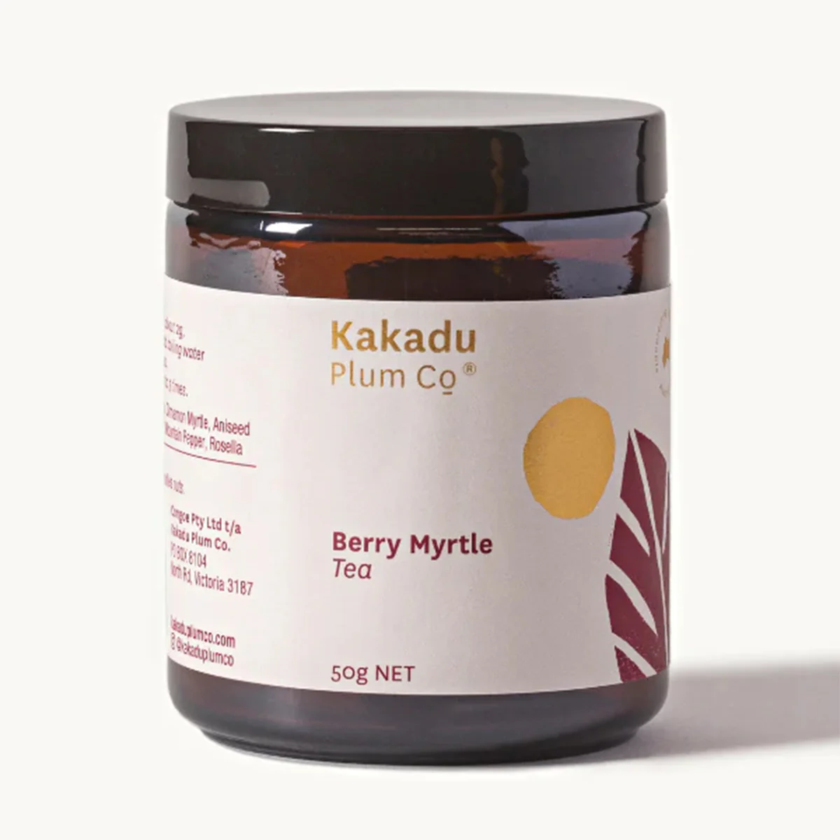 Bush Tea Berry Myrtle Jar 50g - Kakadu Plum Co.