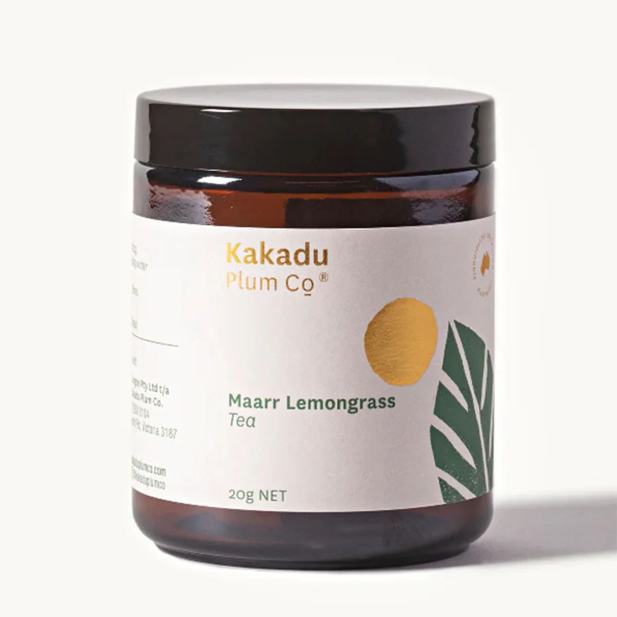 Bush Tea Maarr Lemongrass Jar 20g - Kakadu Plum Co.