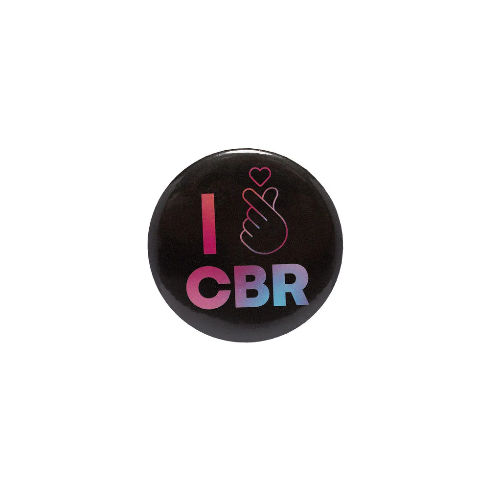 Button Badge Korean Wave CBR Black NMA 58mm - Branded Ideas