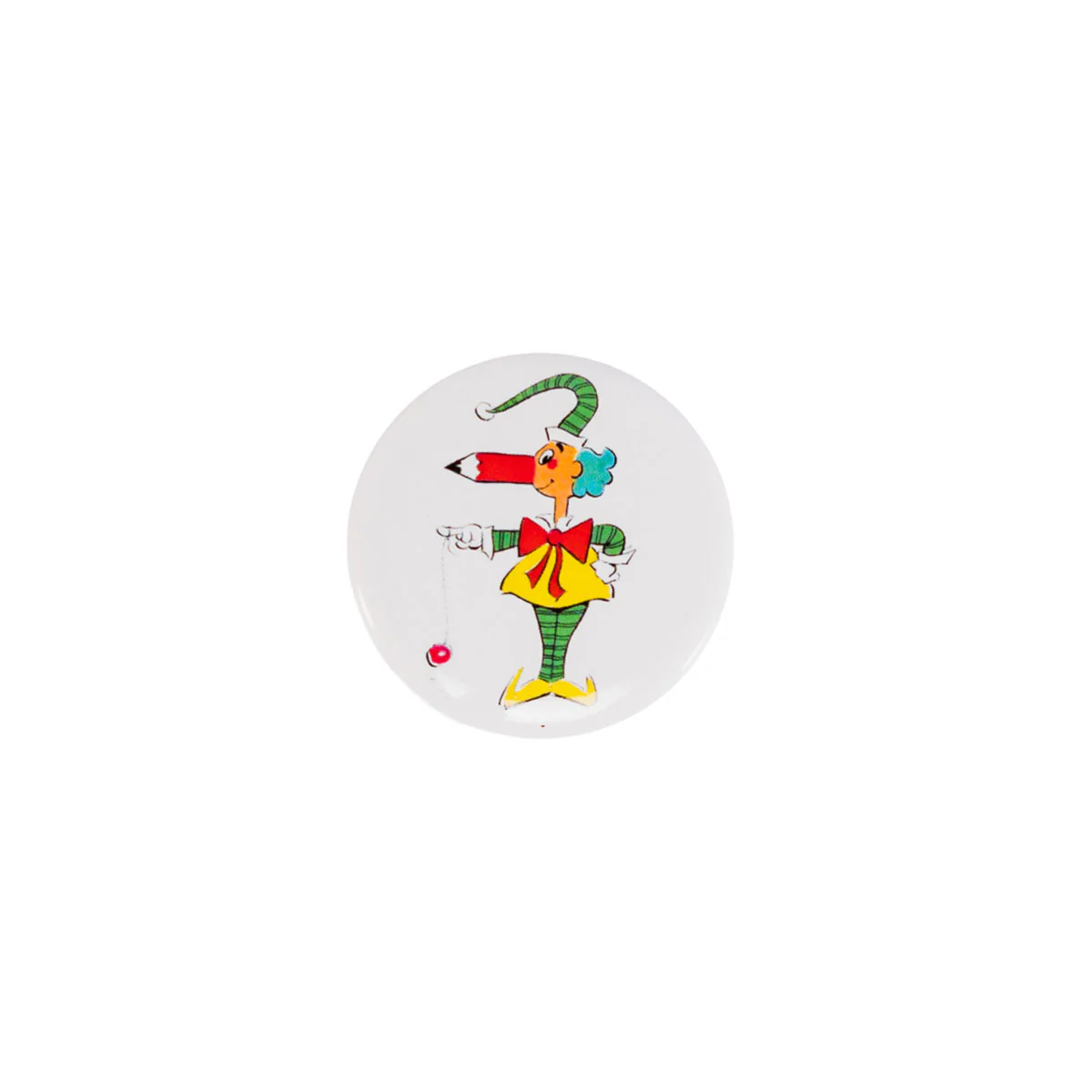 Button Badge Mr. Squiggle with YoYo 38mm