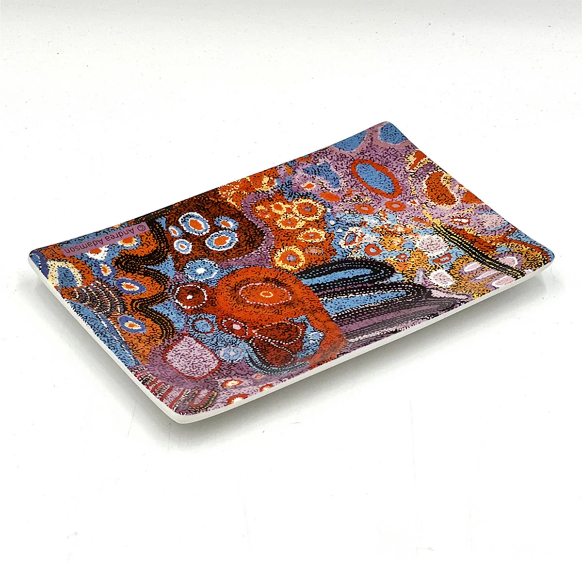 Cake Plate Bone China Artist: Andrea Mimpitja Adamson BAAD777 - Better World Arts