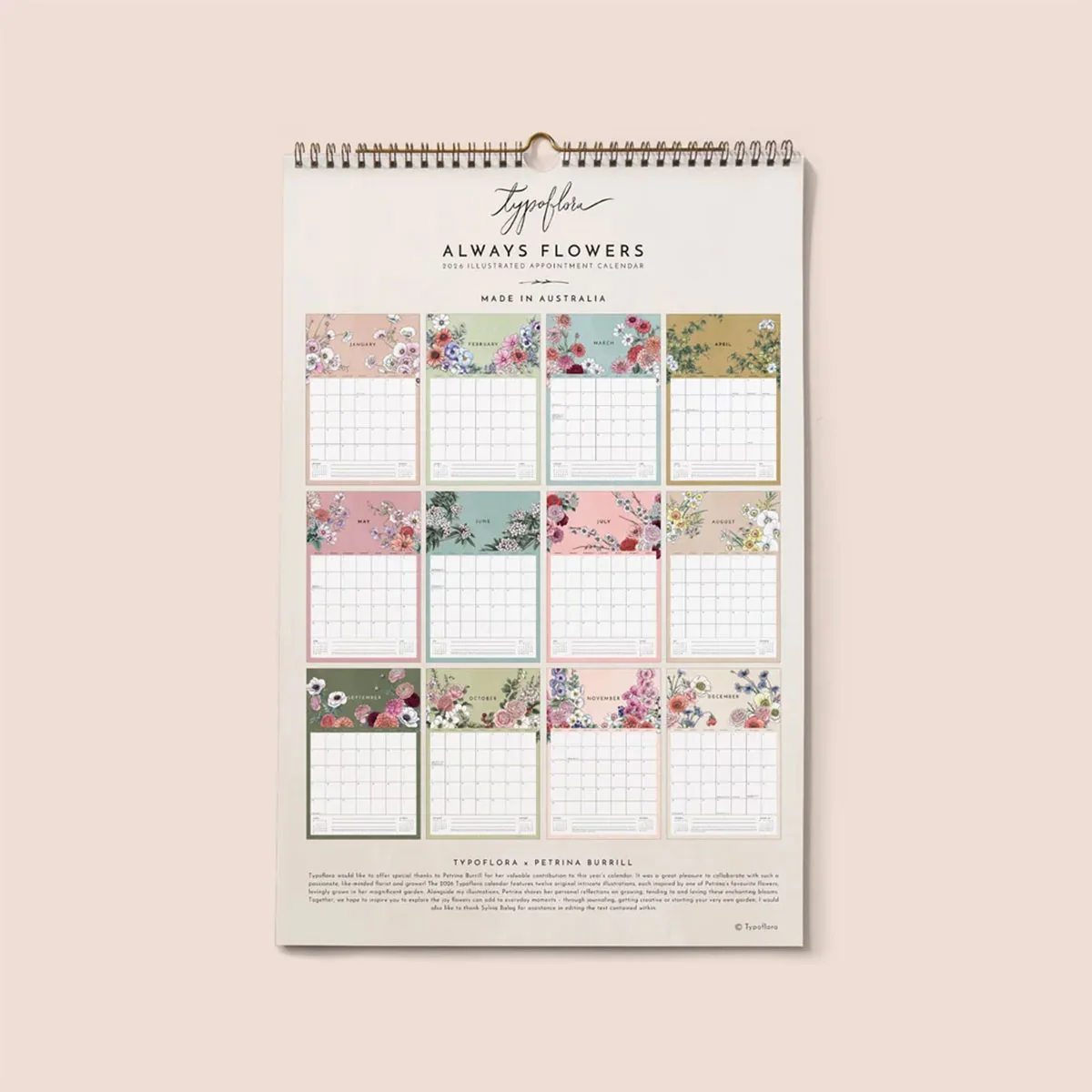 Calendar 2026 Appointment - Typoflora - Image 3