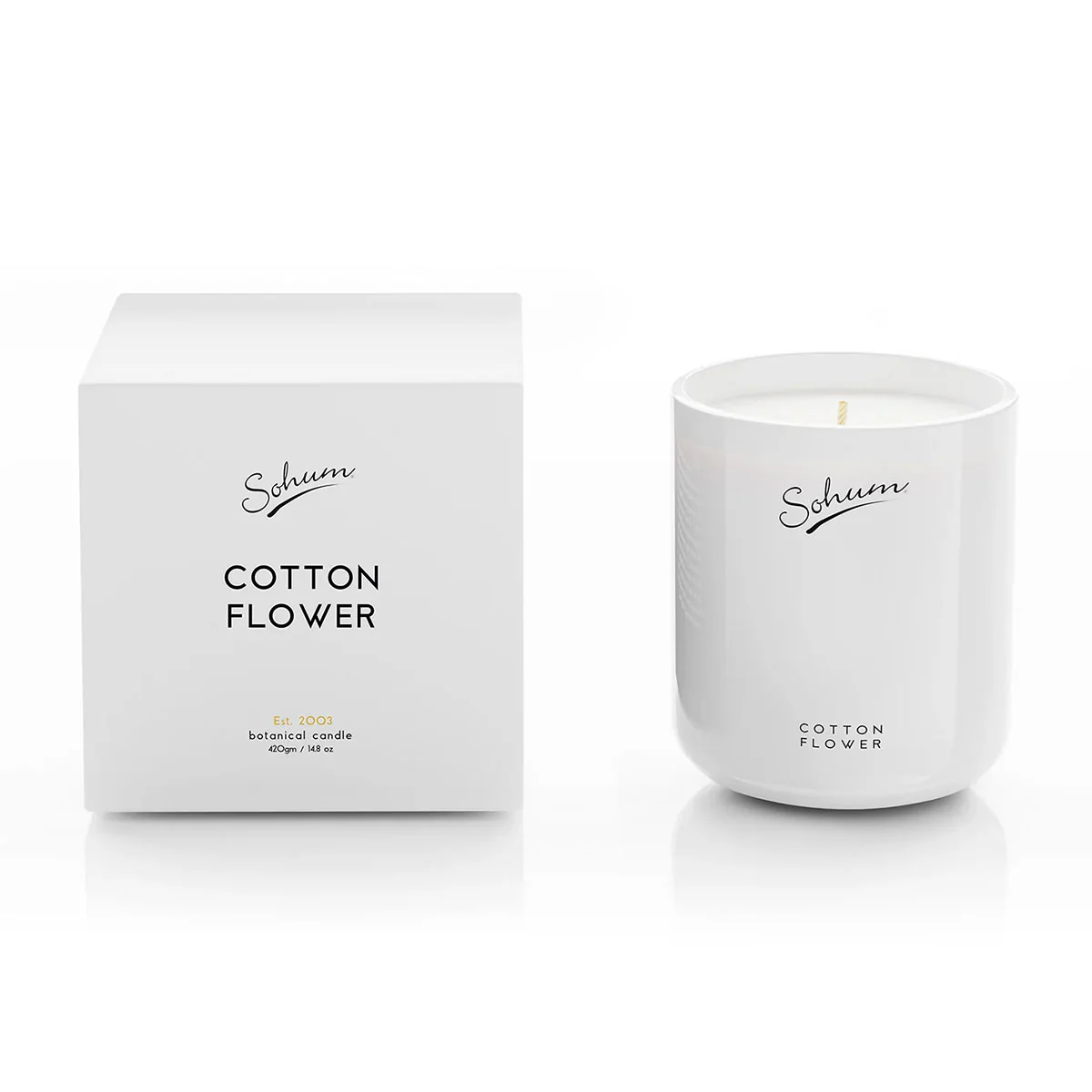 Candle Signature Cotton Flower - Sohum
