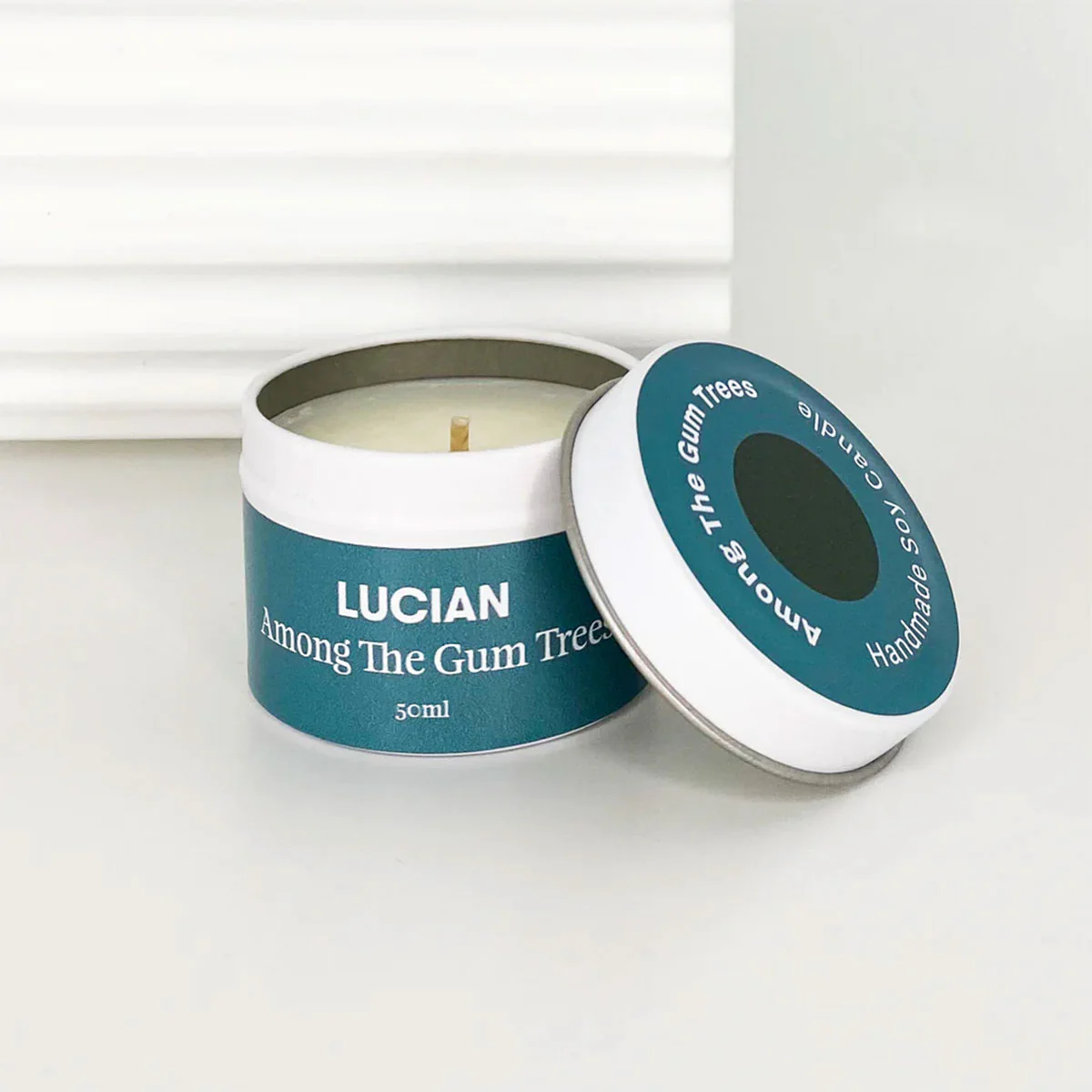 Candle Small Tin Among the Gum Trees - Lucian Candles