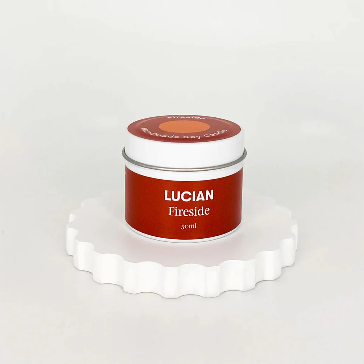 Candle Small Tin Fireside - Lucian Candles