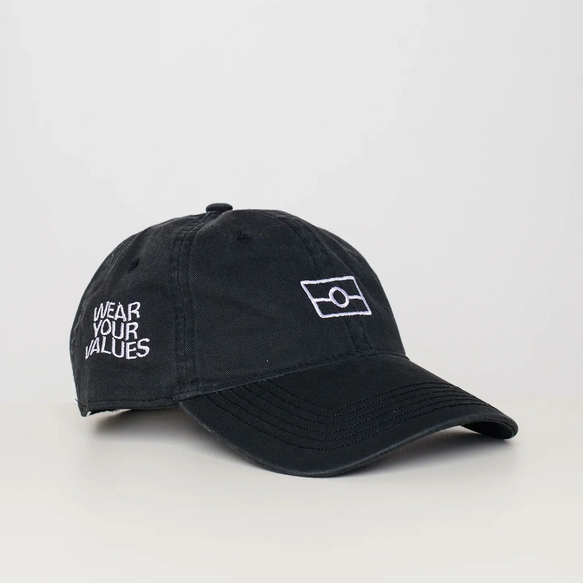 Cap Wear Your Values Empty Flag 2.0 Black - Clothing The Gaps