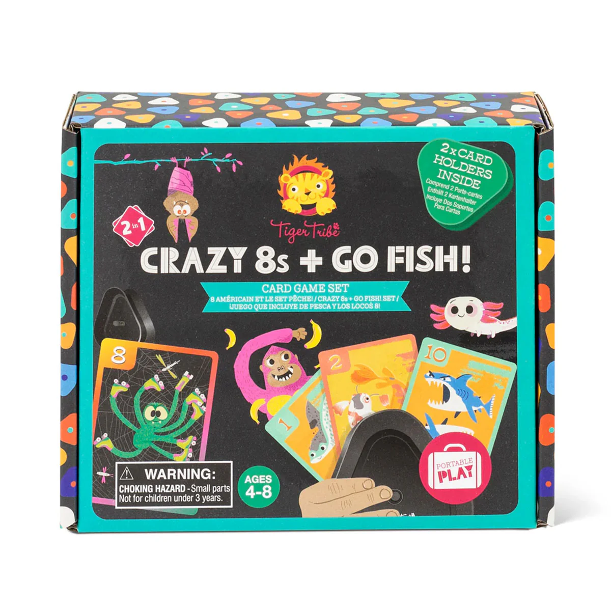 Card Game Set Crazy 8s and Go Fish! - Tiger Tribe