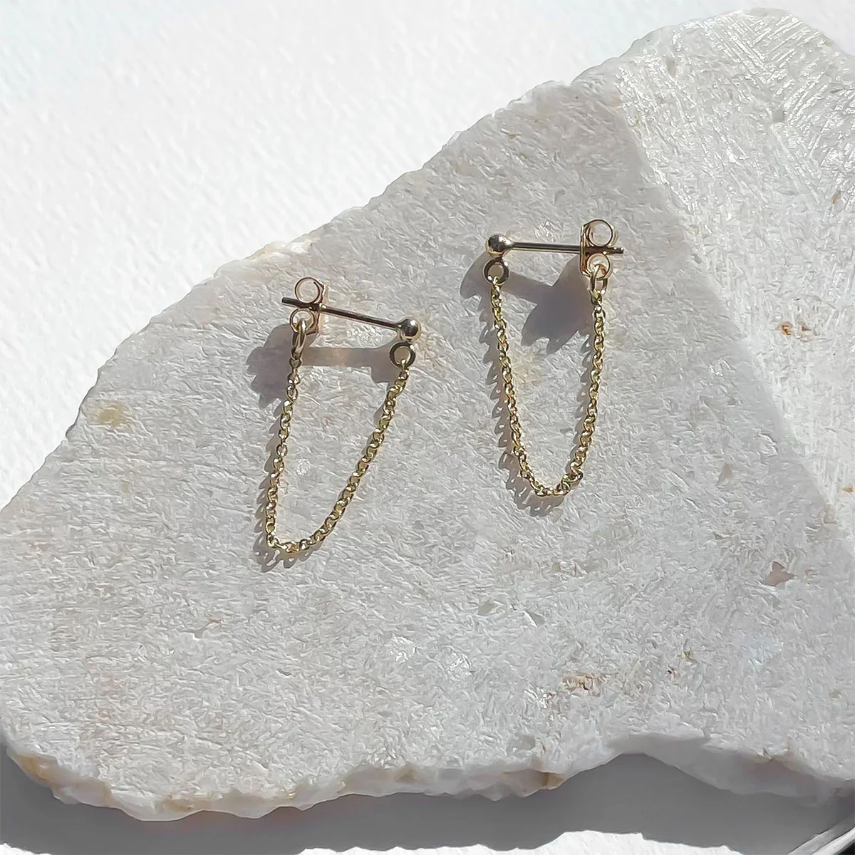 Chain Loop Earrings Gold Filled Assorted - Amy Tamblyn