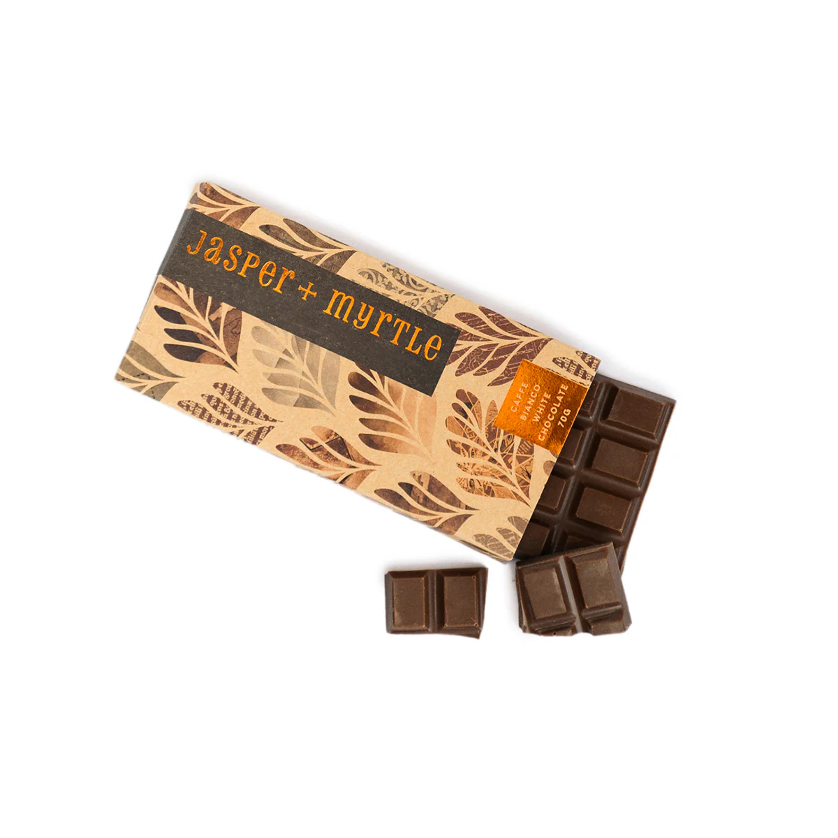 Chocolate Caffe Bianco White Chocolate 70g - Jasper & Myrtle - Image 2