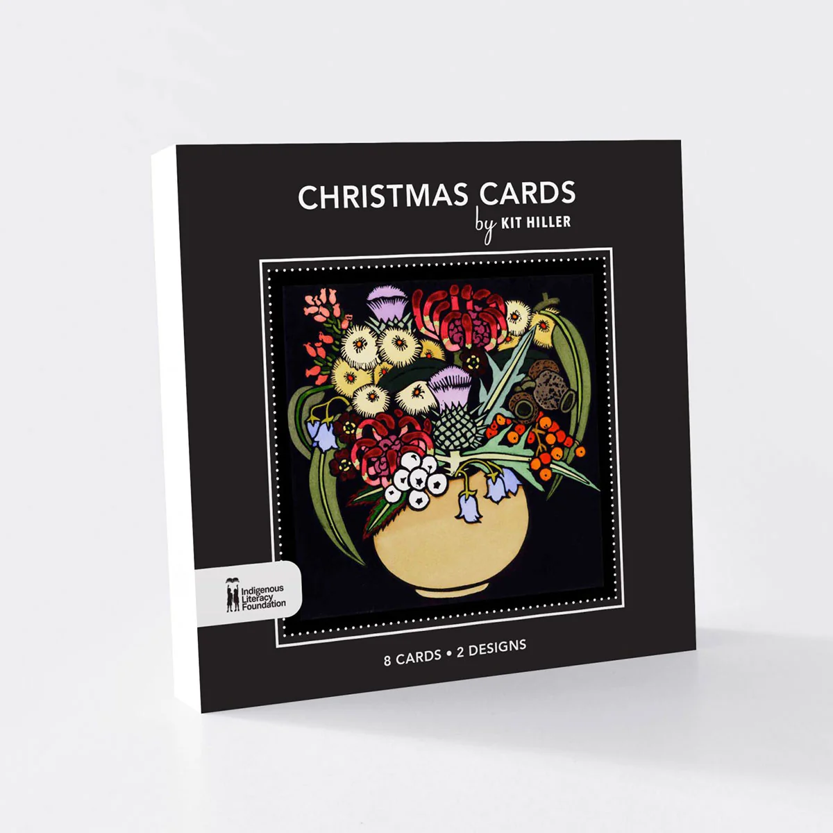Christmas Card Pack Kit Hiller Native Vases 2 Assorted - Blue Island Press