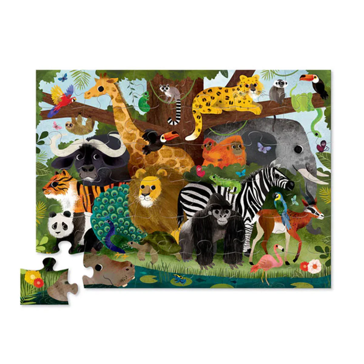 Classic Floor Puzzles Jungle Friends 36pc - Tiger Tribe - Image 2