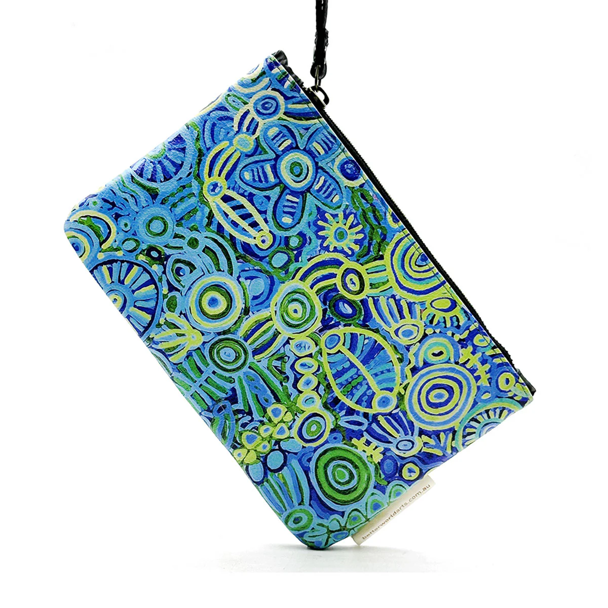 Clutch Bag Leather Printed Cedric Varcoe BCVA748 - Better World Arts