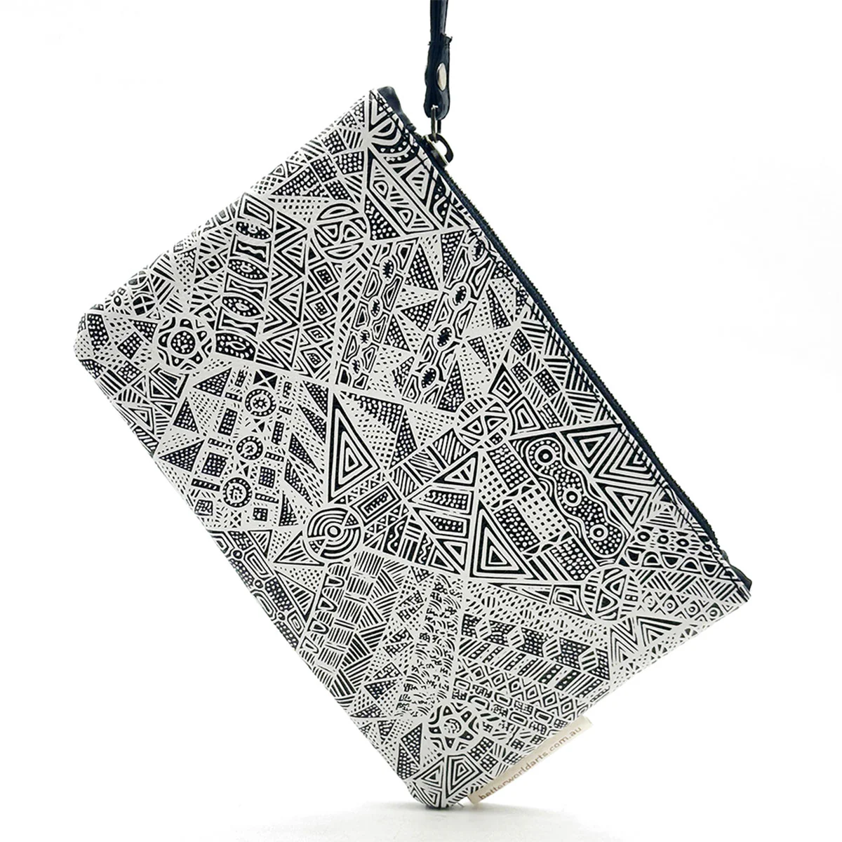 Clutch Bag Leather Printed Simplicia Tipungwuti PSIT179 - Better World Arts