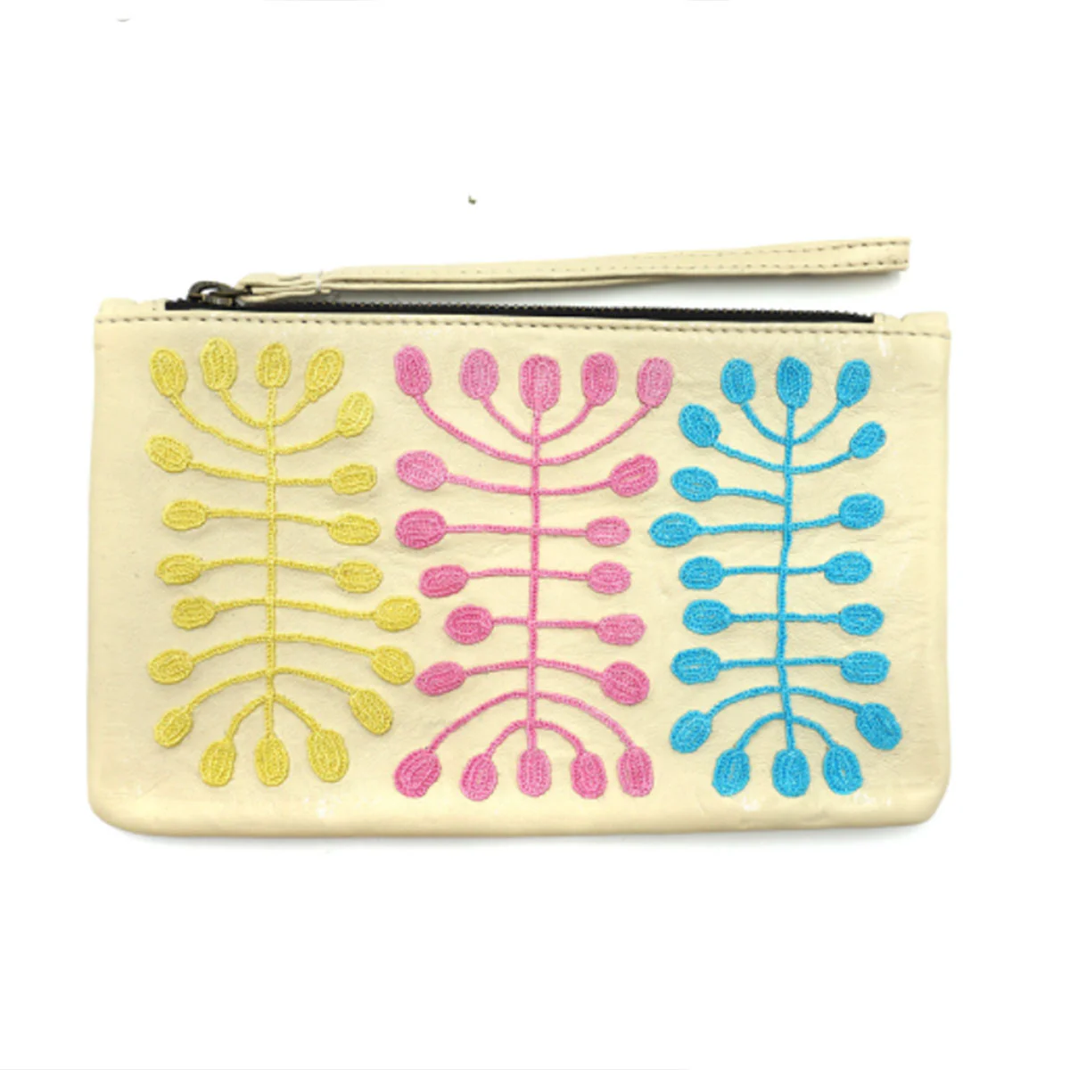 Clutch Leather w Wrist Strap Mitjili Napurrula - Better World Arts