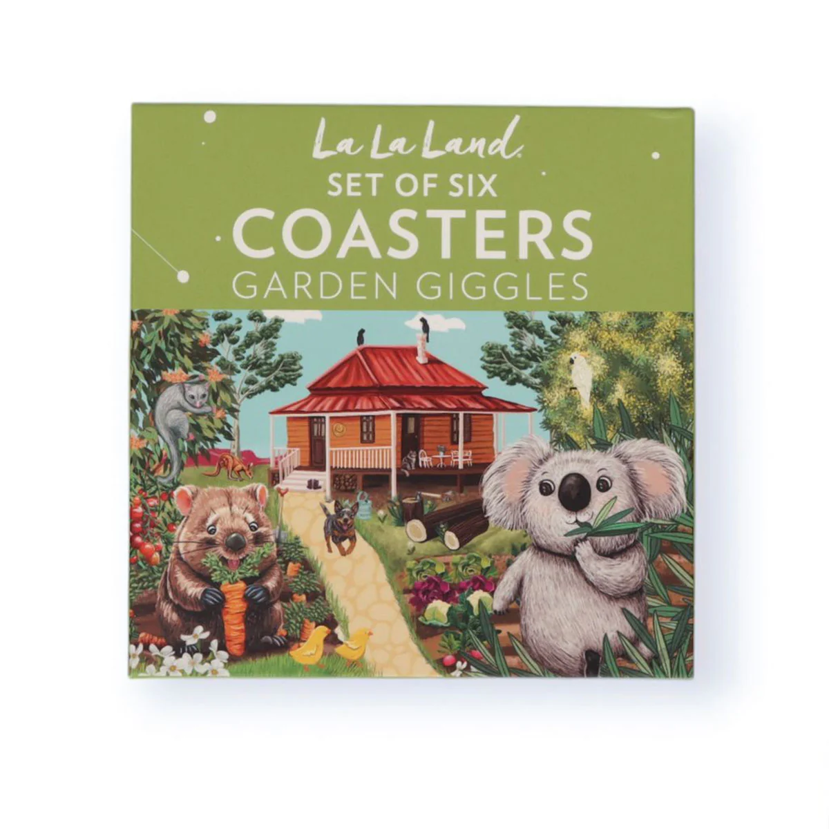 Coaster Set Garden Giggles - La La Land