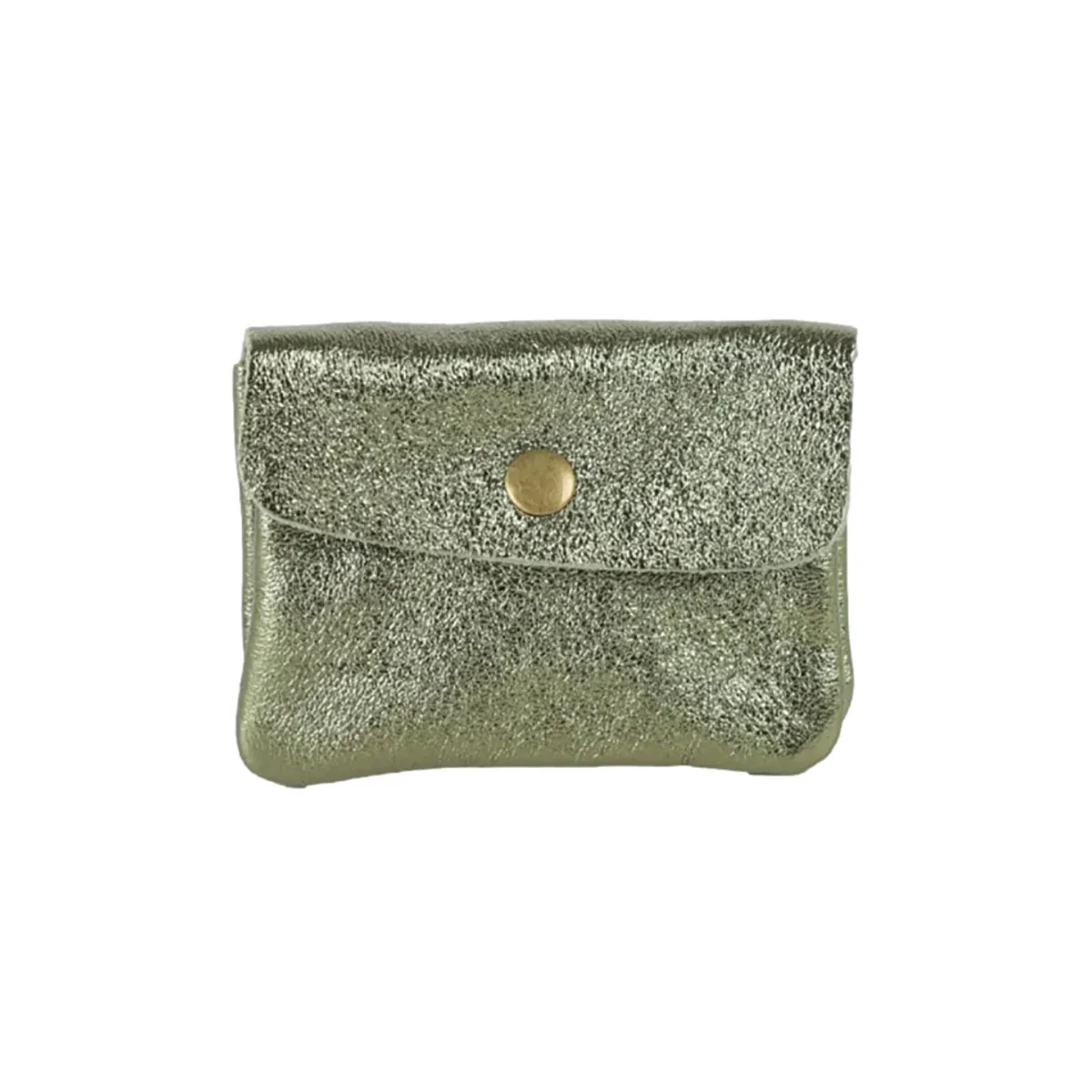 Coin Purse Metallic Khaki - Maison Fanli