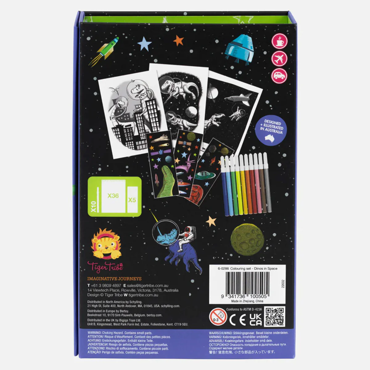 Colouring Set Dinos in Space - Tiger Tribe - Image 3