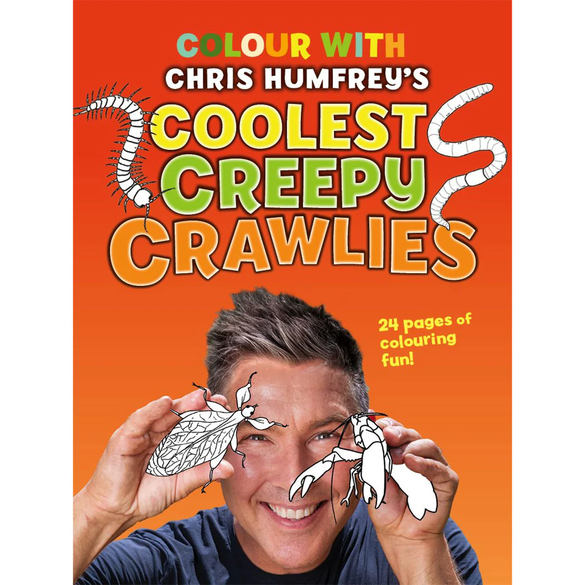 Coolest Creepy Crawlies Colour with 24 pages of colouring fun