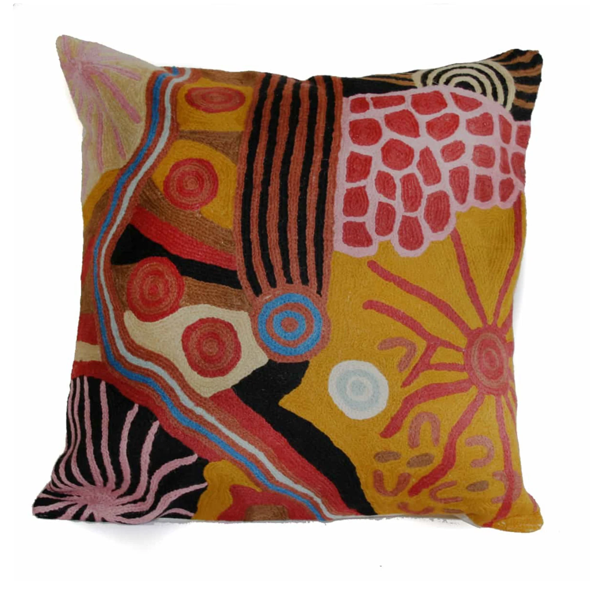 Cushion Cover 40x40cm Damien and Nyinkalya Marks DYM923 - Better World Arts