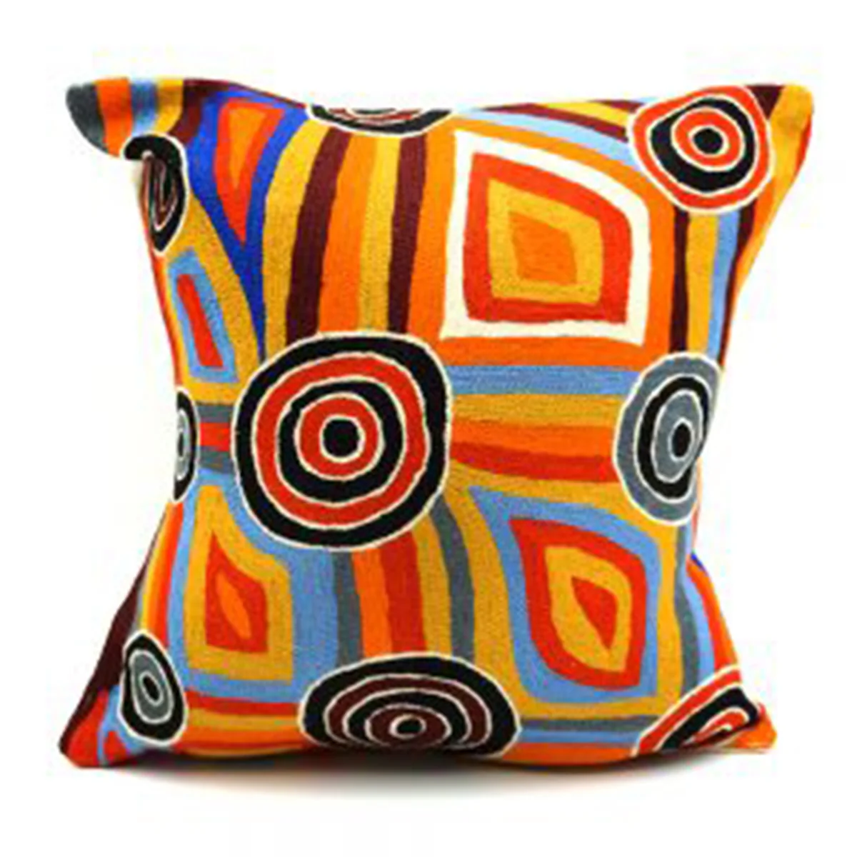 Cushion Cover 40x40cm Mary Napangardi Brown MAB665 - Better World Arts