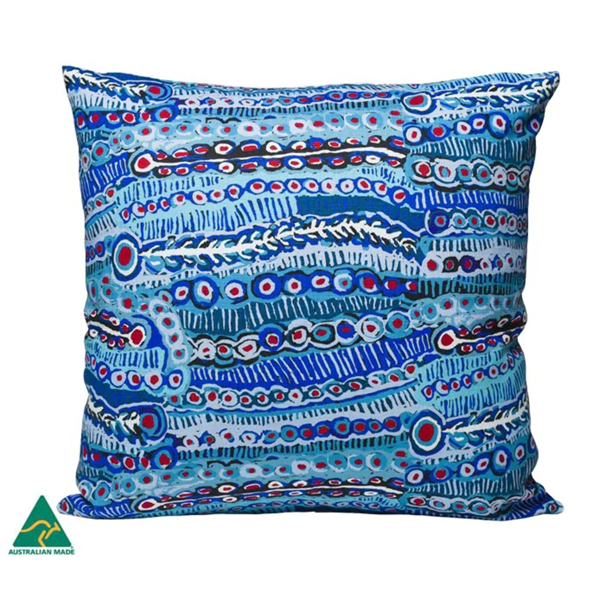 Cushion Cover Murdie Morris Blue - Warlukurlangu