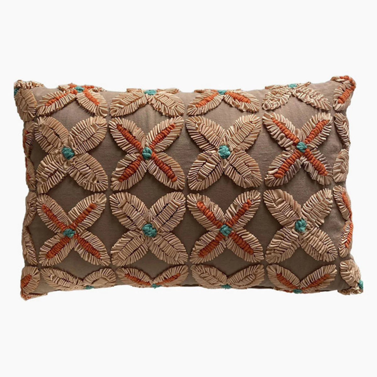 Cushion Lumbar Tahiti Brown Multi 40 x 60cm - Ruby Star Traders