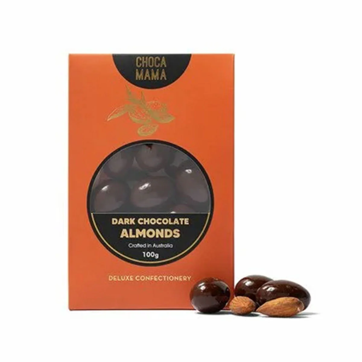 Dark Chocolate Almonds 100g - Chocomama
