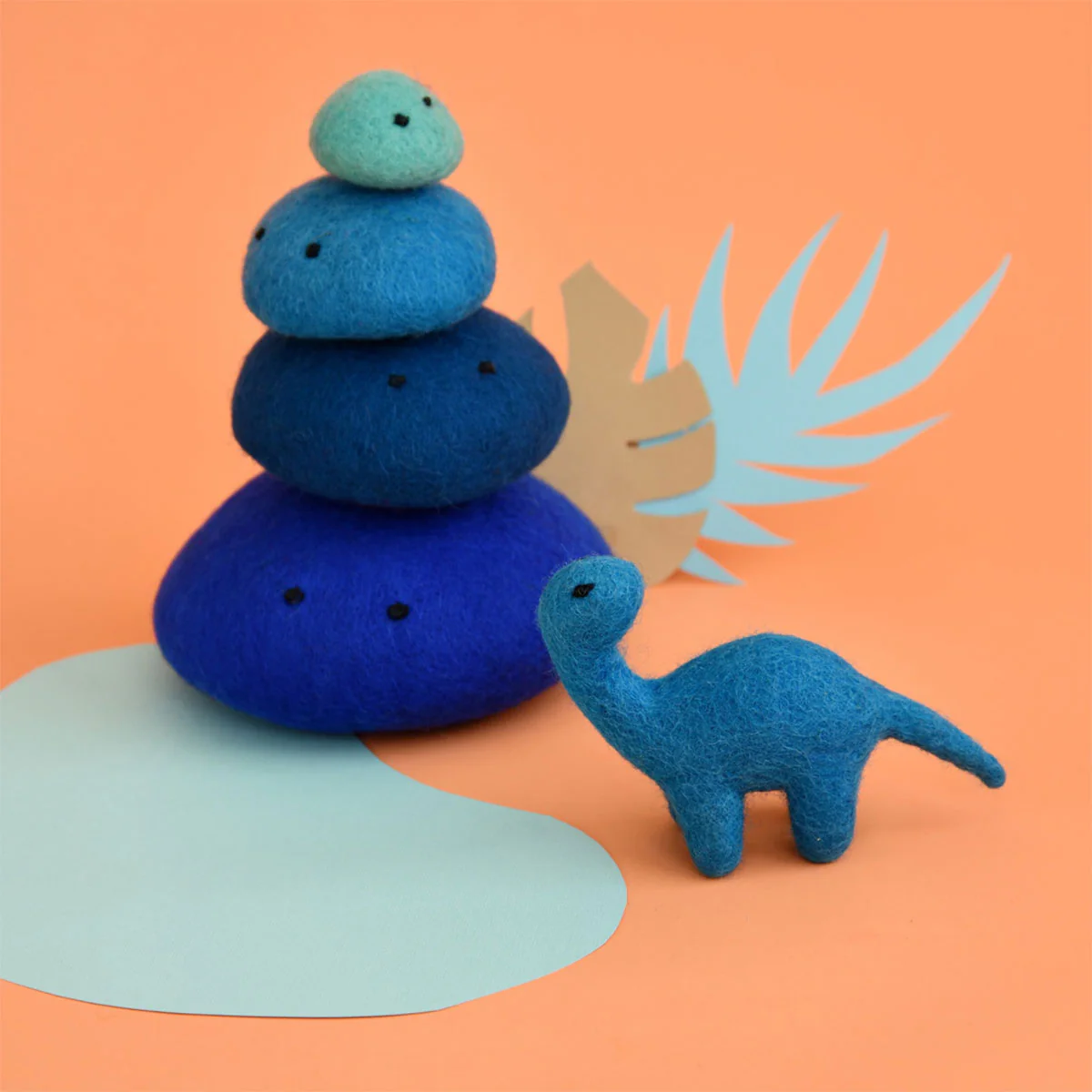 Dinosaur Brontosaurus Mini Blue - Dashdu