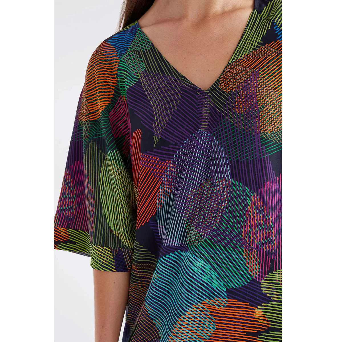 Dress Foljer Ombra Print - Elk - Image 2