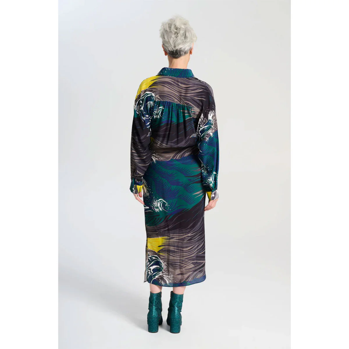 Dress Isla Fluido Storm Viscose - Olga De Polga - Image 3