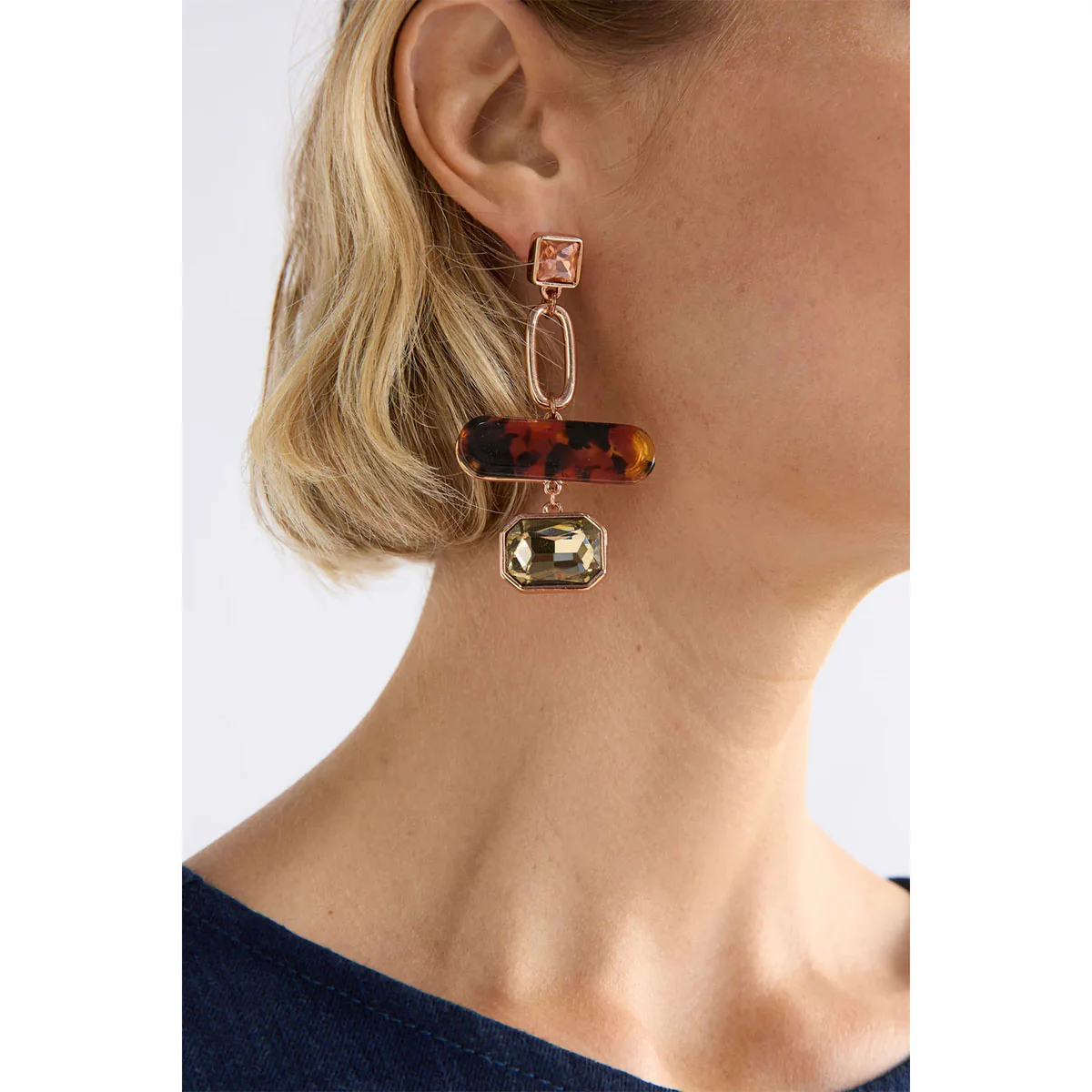 Drop Earring Eimii Rose Gold - Elk Accessories - Image 2